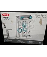OXO Tot NEW Baby Bottles &amp; Lids Space Saving Kitchen Drying Rack No Tray... - $15.00