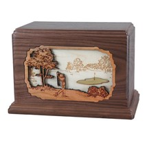 Walnut Golf Hampton Wood Cremation Urn - £319.64 GBP