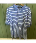Ralph Lauren Polo Striped 81% Cotton 19% Polyester Short Sleeve Size L - £14.62 GBP