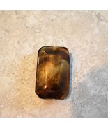 Pillow Beads, Brown Shimmer Acrylic Resin, 29mm x 25mm x 10mm, 4 Beads - $5.19 CAD