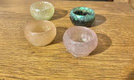 4 PC Resin Craft Doll Accessories Flower Pots Bowls Candle Holders 1 Inch - $8.00