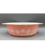 Vtg Pyrex Pink Daisy Oval Casserole Dish 043 1 1/2 Quart Made In USA Faded - $226.65 MXN