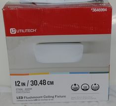 Utilitech 3646994 12 Inch LED Flushmount Ceiling Fixture Adjustable White image 6