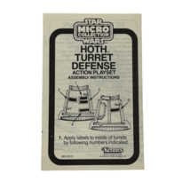 Star Wars Die Cast Hoth Turret Defense Base Playset Part Instructions - £28.12 GBP