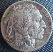 1937 Buffalo Nickel - £2.67 GBP