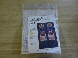 Betts HO HO HO DOORKNOB HANGERS Needlepoint SEALED Kit #572 - Set of 2 - $10.00