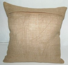 Surya Goose Feather Down Seeds Throw Pillow Pure Jute Cover image 2