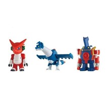 Digimon Sofubi Digital Monster Series Xros Wars Soft Vinyl Digimon Fusion 3 Set - £43.76 GBP
