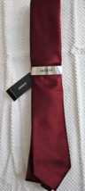 ALFANI Men&#39;s Tie Edson Mini Burgundy NWT MSRP $55.00 - $14.80