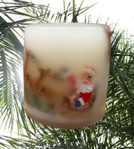 Magical Candle Santa and His Reindeers Come to Life when The Candle Is Lit Vtg - £16.06 GBP