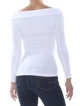 Free People Womens Cut Out Off The Shoulder Fitted Top Size X-Small/Small, White - £23.20 GBP