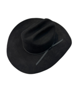Resistol Dalton Single 3X Fur Felt Hat Self Conforming Black Texas USA 7.25 L - $244.53