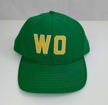 Vintage WO Green With Yellow Embroidery Snapback Baseball Cap - $14.54