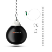 21 Inch Water Punching Bag with Adjustable Metal Chain-Black - Color: Black - $2,505.98 MXN