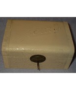 Antique Victorian Celluloid Covered Ladies Jewels Box with Key - $68.53 CAD