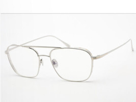 New Tom Ford TF 565918 56-17-145 Silver Blue Light Block Men&#39;s Eyeglasse... - $189.99