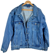 Marlboro Jean Jacket Size XL Mens Denim Trucker Cowboy Western Wear Vint... - $59.49