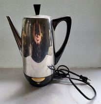 Vtg Farberware Superfast Fully Automatic SS Model 1226 Electric Coffee Perc Pot - £45.93 GBP