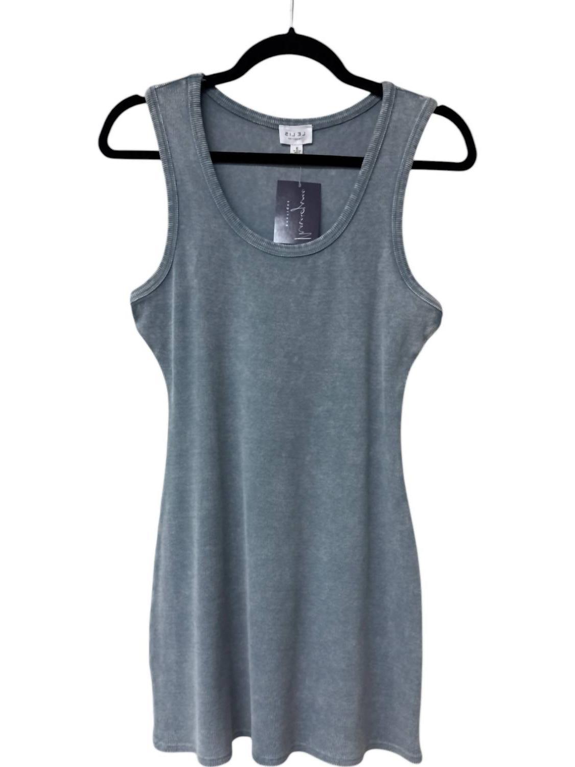 Le Lis Women&#39;s Sleeveless Washed Ribbed Mini Dress Light Blue - $25.00