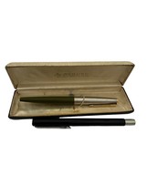 Vintage Parker 45 Fountain Pen In Green &amp; Chrome Parker Arrow For Parts ... - $29.70