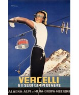 14027.Decor Poster.Room wall vintage Interior art design.Vercelli Italy Ski - €14,69 EUR+ 14027.Decor Poster.Room wall vintage Interior art design.Vercelli Italy Ski - €14,69 EUR+