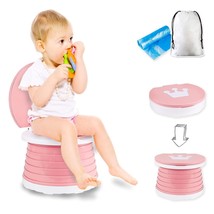 Portable Potty Seat Folding Training Toilet Chair Pink for Toddlers ~NEW~ - $28.00