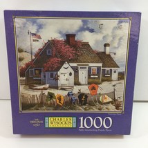 Charles Wysocki&#39;s Americana MB 1000 Piece Puzzle 4679-18 Nantucket Flyer... - $49.99