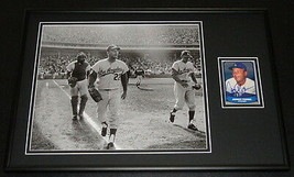 Johnny Podres Signed Framed 12x18 Photo Display Dodgers - £55.40 GBP