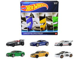 European Theme 6 piece Set Diecast Cars Hot Wheels - £28.27 GBP