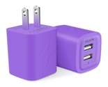 Usb Plug, Wall Charger Fast Charging Block, Power Ac Adapter Dual Port C... - $16.99