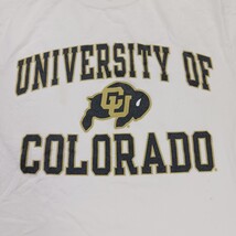 Champion University Of Colorado Men's White Cotton Graphic Print T-Shirt Small  image 4