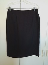 EVAN  PICONE LADIES BLACK STRAIGHT/LINED POLYESTER SKIRT-10-WORN ONCE-GREAT - $7.99