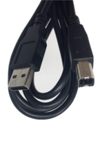 New Black USB-A Male to USB-B Male USB 2.0 Cable 6ft for Canon Printer Ship Fast - £4.41 GBP