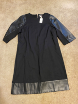 EST.1946 Women Black Polyester Long Sleeve Round Neck Knee Length Dress 16W NEW - £21.73 GBP