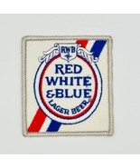 Vintage RWB Red White &amp; Blue Lager Beer Jacket Patch Brewing Company - NEW - $7.91