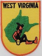 Vintage West Virginia Mountaineer Souvenir Embroidered Patch 2-3/4&quot; x 2&quot; - $4.95