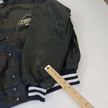 Vintage Hi-Style Athletic Wear FINCH'S BUILDER Men's XL Black Nylon Jacket Coat image 4