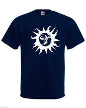 Mens T-Shirt Sun & Moon, Ethical Symbol tShirt, Crescent Day Night Joga Tshirt - £19.77 GBP
