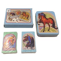 Rich Rudish 1987 Arabian Horse Vintage Playing Cards NEW with Box Tin Se... - $49.49