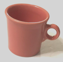 Fiesta Peach HLC USA Vintage 80s Stoneware Tea Coffee O Ring Handle Mug ... - £5.20 GBP