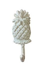 CBK Off White Pineapple Cast Iron Kitchen Bathroom Wall Coat Towel Hook - £7.59 GBP