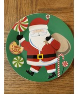 Christmas Santa Plate Ceramic - $205.46 MXN