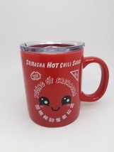 Sriracha Hot Chilli Sauce Mug With Lid - £19.45 GBP