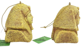 World Market Egyptian Ancient Pharaoh Heads Set Of 2 Sandstone Look Resi... - £13.96 GBP