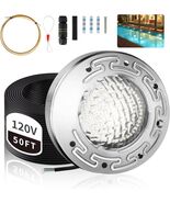 6 Inch LED Underwater Spa Light for Inground Pool, 50FT AC120V 6000K Whi... - $2,397.20 MXN
