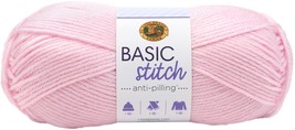 Lion Brand Yarn Basic Stitch Anti-Pilling-Baby Pink - £16.93 GBP