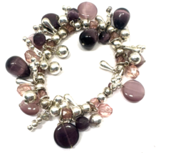 Amethyst Teardrop Stretch Braclet - $9.90
