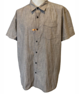 Boston Traders Men&#39;s Short Sleeve Grey Chambray Shirt, Men&#39;s XXL - $11.71 CAD