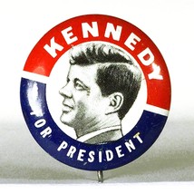 John F Kennedy For President 1&quot; Metal Button - Green Duck Co. Chicago - £14.54 GBP