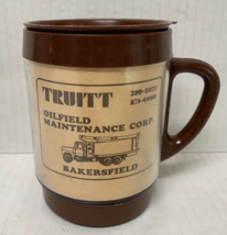 Vtg Truitt Oilfield Maintenance Corp. Bakersfield CA Plastic Coffee Mug 949A - £18.85 GBP